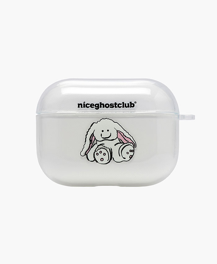 NGC_RABBIT DOLL AIRPODS PRO CASE CLEAR